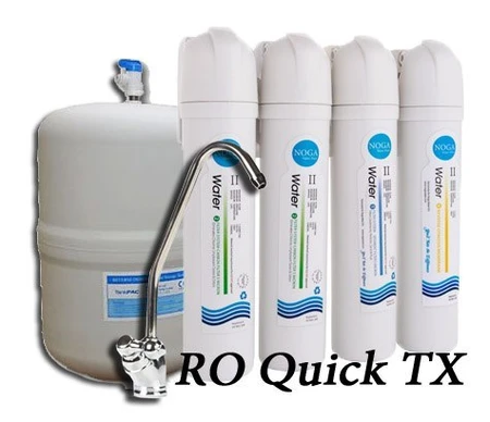 מערכת סינון מים אוסמוזה הפוכה TX4 + ברז